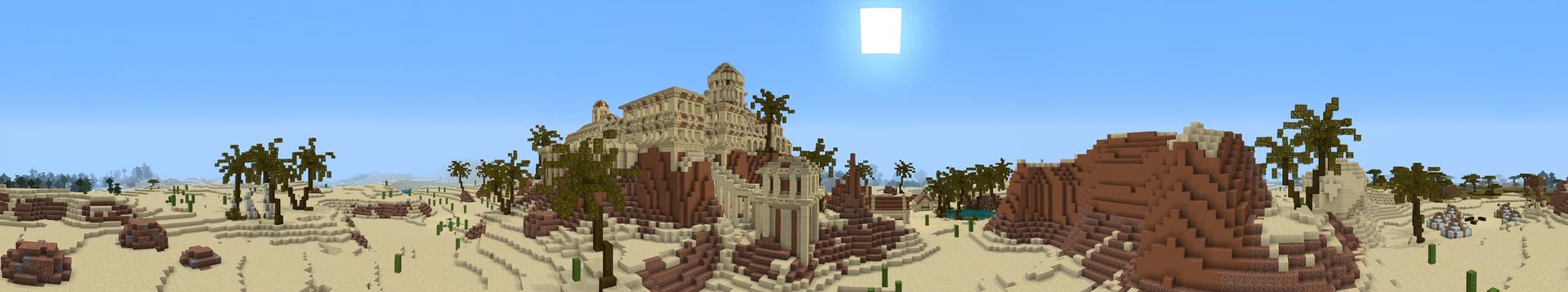 Panorama of the Minecraft Bedrock Marketplace product Deadly Spawns: Desert Palace created by Razzleberries.