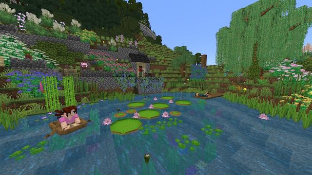 Screenshot of the Minecraft Bedrock Marketplace product Decocraft Nature created by Razzleberries.