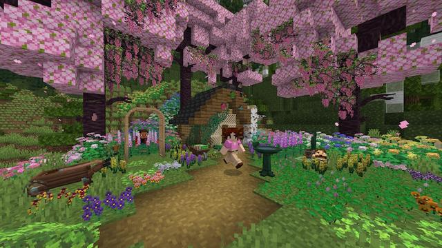 Screenshot of the Minecraft Bedrock Marketplace product Decocraft Nature created by Razzleberries.