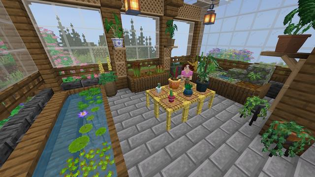 Screenshot of the Minecraft Bedrock Marketplace product Decocraft Nature created by Razzleberries.
