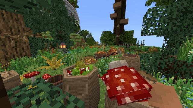 Screenshot of the Minecraft Bedrock Marketplace product Decocraft Nature created by Razzleberries.