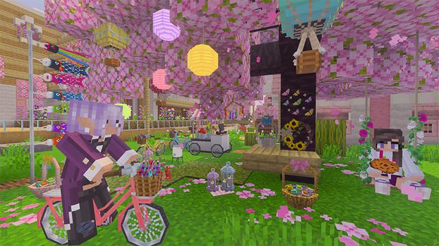 Screenshot of the Minecraft Bedrock Marketplace product Decocraft Seasons created by Razzleberries.