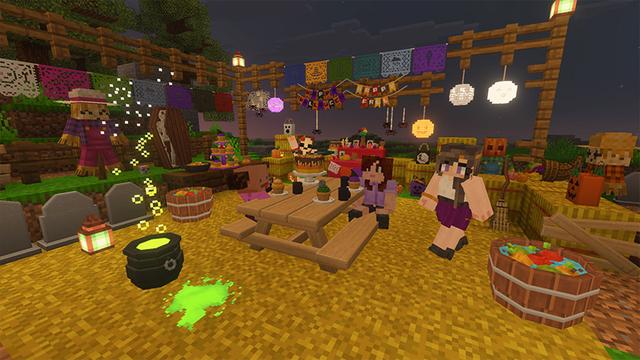 Screenshot of the Minecraft Bedrock Marketplace product Decocraft Seasons created by Razzleberries.