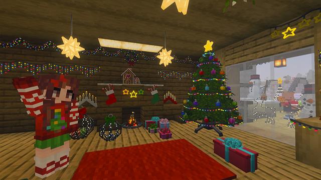 Screenshot of the Minecraft Bedrock Marketplace product Decocraft Seasons created by Razzleberries.
