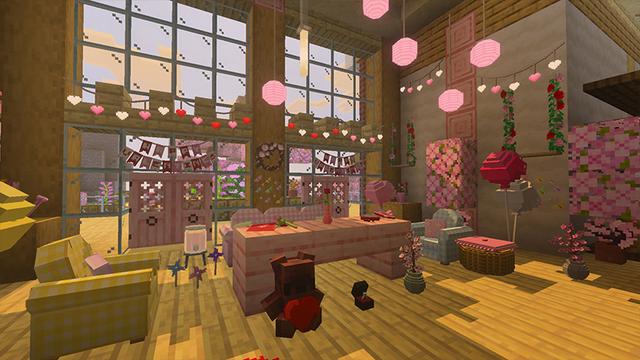 Screenshot of the Minecraft Bedrock Marketplace product Decocraft Seasons created by Razzleberries.