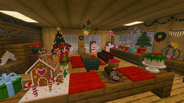 Screenshot of the Minecraft Bedrock Marketplace product Decocraft Seasons created by Razzleberries.