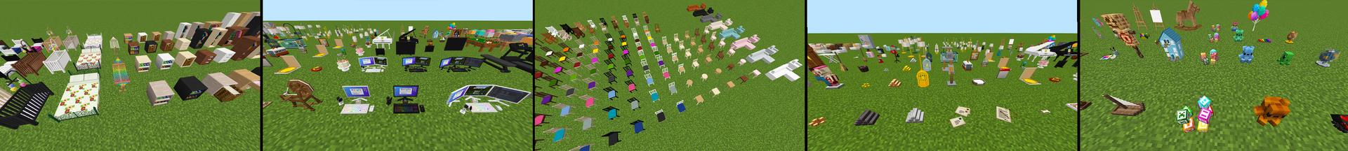 Panorama of the Minecraft Bedrock Marketplace product Decocraft created by Razzleberries.