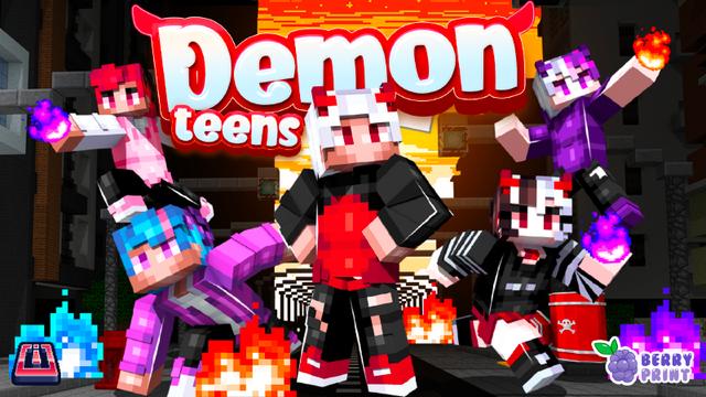 Thumbnail of the Minecraft Bedrock Marketplace product Demon Teens created by Razzleberries.