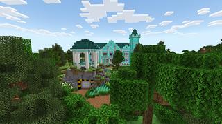Screenshot of the Minecraft Bedrock Marketplace product Diamond Mansion created by Razzleberries.