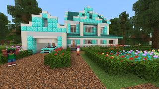 Screenshot of the Minecraft Bedrock Marketplace product Diamond Mansion created by Razzleberries.