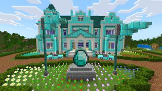 Screenshot of the Minecraft Bedrock Marketplace product Diamond Mansion created by Razzleberries.