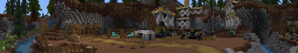 Panorama of the Minecraft Bedrock Marketplace product Diamond Tycoon created by Razzleberries.