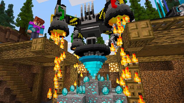Screenshot of the Minecraft Bedrock Marketplace product Diamond Tycoon created by Razzleberries.