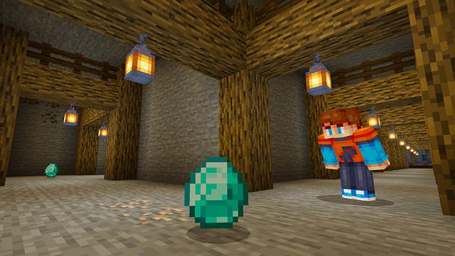 Screenshot of the Minecraft Bedrock Marketplace product Diamond Tycoon created by Razzleberries.