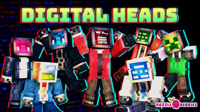 Thumbnail of the Minecraft Bedrock Marketplace product Digital Heads created by Razzleberries.