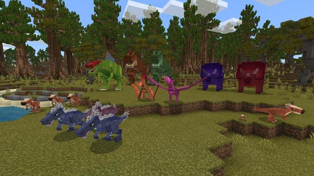 Screenshot of the Minecraft Bedrock Marketplace product Dinos created by Razzleberries.