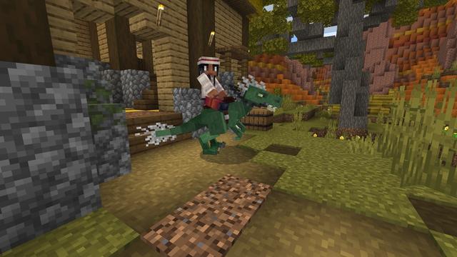 Screenshot of the Minecraft Bedrock Marketplace product Dinos created by Razzleberries.
