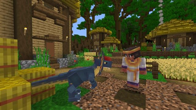 Screenshot of the Minecraft Bedrock Marketplace product Dinos created by Razzleberries.