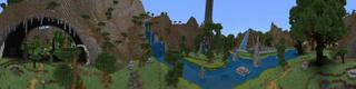 Panorama of the Minecraft Bedrock Marketplace product Dinosaur Hunter created by Razzleberries.