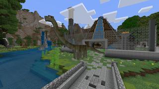 Screenshot of the Minecraft Bedrock Marketplace product Dinosaur Hunter created by Razzleberries.