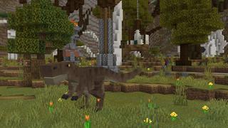 Screenshot of the Minecraft Bedrock Marketplace product Dinosaur Hunter created by Razzleberries.