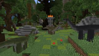 Screenshot of the Minecraft Bedrock Marketplace product Dinosaur Hunter created by Razzleberries.