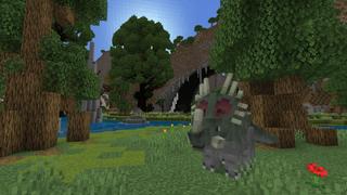 Screenshot of the Minecraft Bedrock Marketplace product Dinosaur Hunter created by Razzleberries.