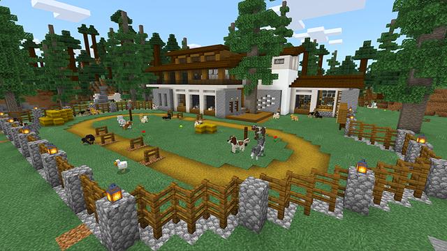 Screenshot of the Minecraft Bedrock Marketplace product Doggos created by Razzleberries.