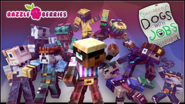 Thumbnail of the Minecraft Bedrock Marketplace product Dogs with Jobs created by Razzleberries.
