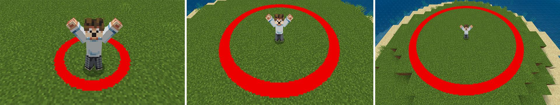 Panorama of the Minecraft Bedrock Marketplace product Don't Leave the Circle! created by Razzleberries.