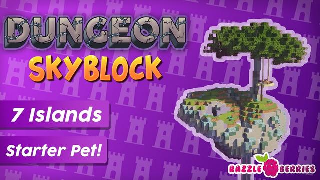 Thumbnail of the Minecraft Bedrock Marketplace product Dungeon Skyblock created by Razzleberries.