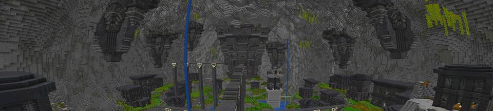 Panorama of the Minecraft Bedrock Marketplace product Dwarven Base created by Razzleberries.