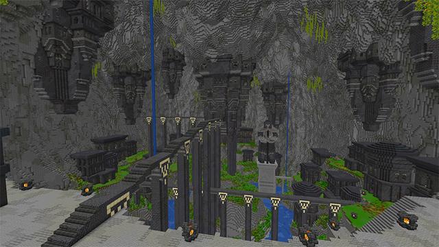 Screenshot of the Minecraft Bedrock Marketplace product Dwarven Base created by Razzleberries.