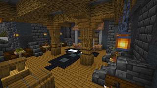 Screenshot of the Minecraft Bedrock Marketplace product Dwarven Base created by Razzleberries.