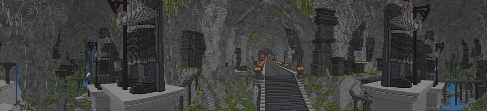 Panorama of the Minecraft Bedrock Marketplace product Dwarven Kingdom created by Razzleberries.