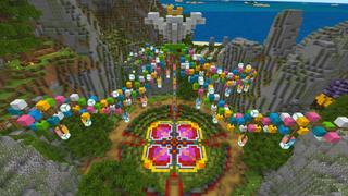 Screenshot of the Minecraft Bedrock Marketplace product Egg Trail created by Razzleberries.