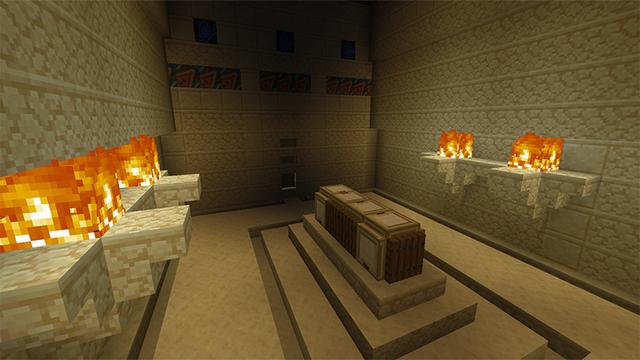Screenshot of the Minecraft Bedrock Marketplace product Egyptian Oasis created by Razzleberries.