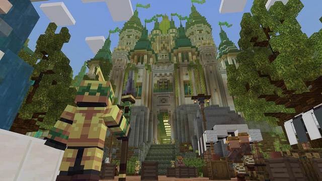 Screenshot of the Minecraft Bedrock Marketplace product Elven Kingdom created by Razzleberries.