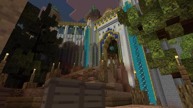 Screenshot of the Minecraft Bedrock Marketplace product Elven Kingdom created by Razzleberries.