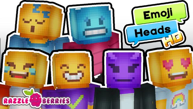 Thumbnail of the Minecraft Bedrock Marketplace product Emoji Heads created by Razzleberries.