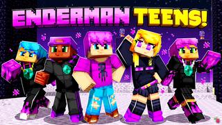 Thumbnail of the Minecraft Bedrock Marketplace product Enderman Teens! created by Razzleberries.