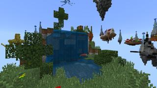 Screenshot of the Minecraft Bedrock Marketplace product Epic Sky Block created by Razzleberries.