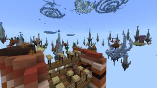 Screenshot of the Minecraft Bedrock Marketplace product Epic Sky Block created by Razzleberries.