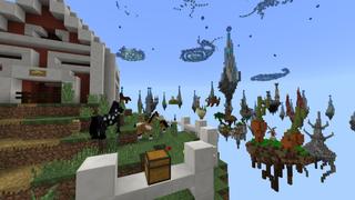 Screenshot of the Minecraft Bedrock Marketplace product Epic Sky Block created by Razzleberries.