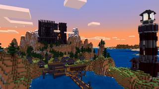 Screenshot of the Minecraft Bedrock Marketplace product Evil Overlord Simulator created by Razzleberries.