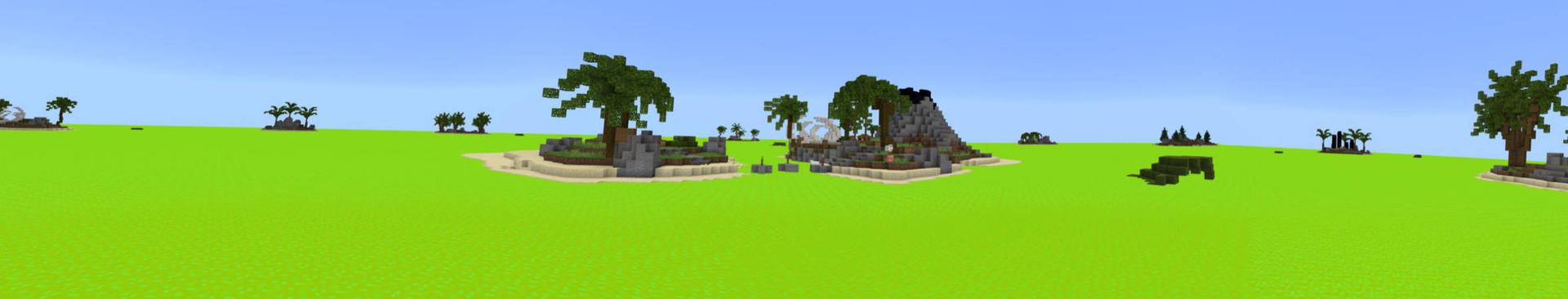 Panorama of the Minecraft Bedrock Marketplace product Extreme Survival: Acid Island created by Razzleberries.