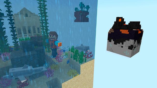 Screenshot of the Minecraft Bedrock Marketplace product Extreme Survival Biome Blöcke created by Razzleberries.