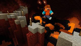 Screenshot of the Minecraft Bedrock Marketplace product Extreme Survival Caves created by Razzleberries.