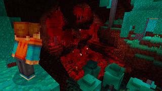 Screenshot of the Minecraft Bedrock Marketplace product Extreme Survival Caves created by Razzleberries.