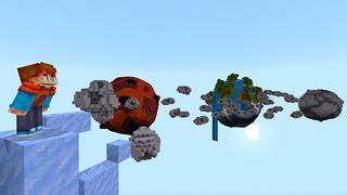 Screenshot of the Minecraft Bedrock Marketplace product Survie extrême Planètes géantes created by Razzleberries.